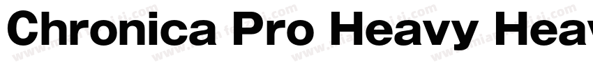 Chronica Pro Heavy Heavy字体转换